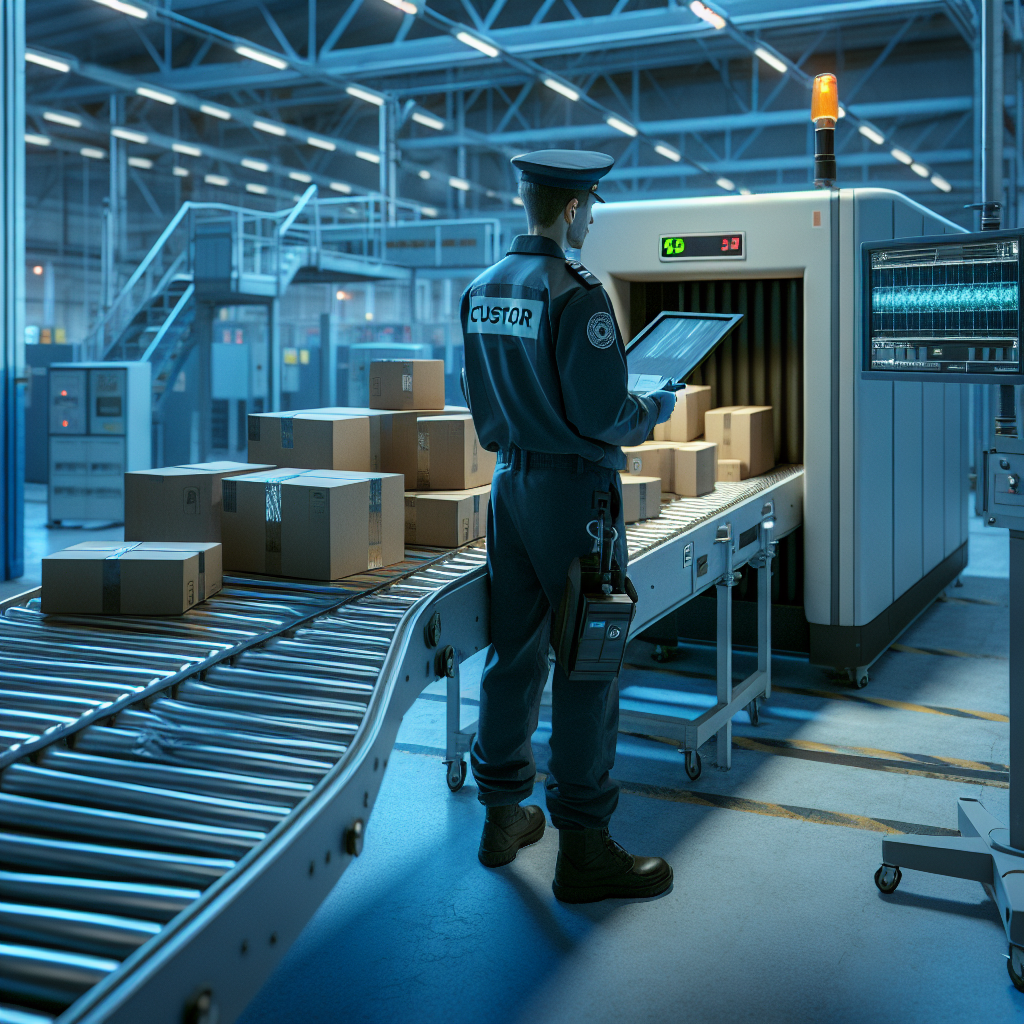 Mandatory X-ray scanning of parcels at Germany and Netherlands customs checkpoints logistics